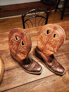 Ariat Rawhide Leather Weathered Chestnut 10010953 Cowboy Boots Shoe Mens 9.5 EE
