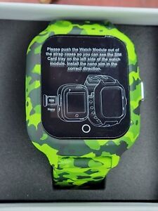 LogHog 4G Kids Smart Watch Boys Girls 6-12 Call and Text GPS Tracking Watch Grn