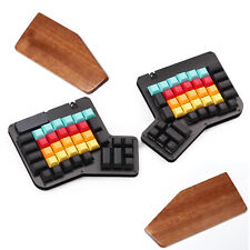 Ergodox Beech Walnut Wood Keyboard Wrist Rest Pad Palm Protection 2 Pcs