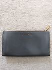 Burberry Women's Grey Heavy Grained Patent Leather Continental Purse Wallet