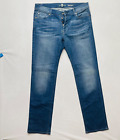 7 For All Mankind Standard Jeans Mens 36x34 Blue Stretch Button Fly Denim