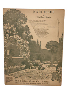 New ListingAntique 1899 Narcissus Piano Solo Sheet Music by Ethelbert Nevin