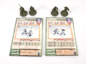 Dust Tactics Special Ops Rangers Squads Crack Shots 13 Foxtrot with Cards FFG