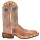 Justin Boots Caddo Square Toe Cowboy  Mens Blue, Brown Casual Boots BR744