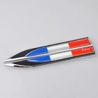 Pair Metal France French Flag Car Auto Fender Emblem Skirts Badge Decal Sticker
