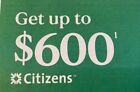 Citizens Bank $600 New Checking Savings Accounts Bonus Coupon Chase EXP 07/31/24