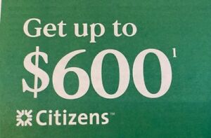 Citizens Bank $600 New Checking Savings Accounts Bonus Coupon Chase EXP 04/30/24