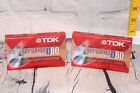 Lot of 2 TDK Superior D60 Normal Bias Blank Cassette Tapes New Factory Sealed