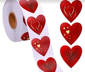 10 Pcs Heart Stickers