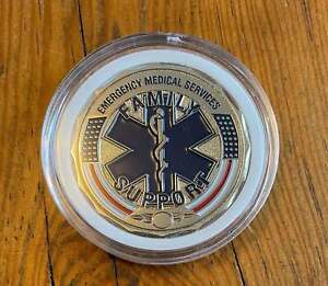 EMS Family Support Prayer Coin | Black Helmet Challenge Coin