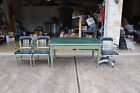 METAL INDUSTRIAL Steel TANKER DESK By The General Fireproofing Company &  CHAIRS