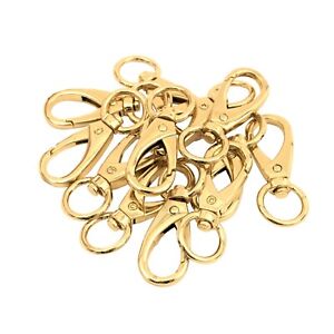 ½ Inch Swivel Snap Hook | Gold Color | Multiple Pack Sizes | Craft and Utility