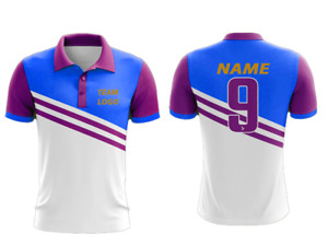 Customized Names And Team Name Printed Jerseys For Cricket