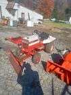 old gravely riding tractor with snow plow and 60