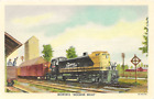 Monon Railroad / The Hoosier Belle / 1950 Linen Advertising Postcard / Railway