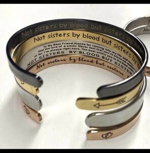 Not sisters by blood but sisters by heart, best friend jewelry