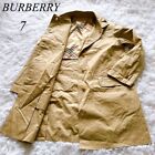 Burberry London Gold Button Flat collar Trench coat Beige Men Size 7/S Used