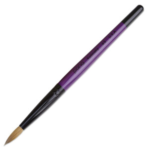 Purple Wood Kolinsky Acrylic Nail Brush (Size: 6, 8, 10, 12, 14, 16, 18, 20, & 2