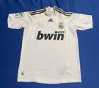 Adidas Real Madrid Soccer Jersey Short Sleeve Home Kit 2009-2010 Small White