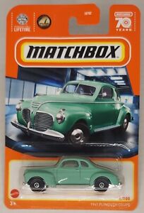 1941 Plymouth Coupe 8/100 Matchbox 2023 HKW35 green