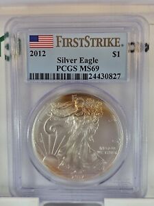 2012 First Strike  -  $1 Morgan Silver Dollar Eagle PCGS MS69 - #485