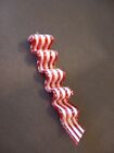 New Listing⭐️  Vintage Plastic Ribbon Candy Christmas Ornament Peppermint Striped (N2)