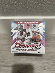 2021 Topps Bowman MLB Baseball Trading Cards Mega Box - New & Factory Sealed