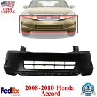 Front Bumper Cover Primed without Fog Light Holes For 2008-10 Honda Accord Sedan (For: 2009 Honda Accord EX 2.4L)