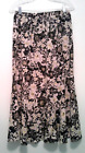 Sag Harbor  Multicolored Floral Skirt Elastic Waist  Pull On Women's Size 8