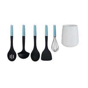 New Listing6-piece Crock with Plastic Kitchen Tool Set