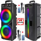 6000W Portable Bluetooth Speaker Sub woofer Heavy Bass Sound System Party+Remote