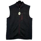 New Orvis Vest Charcoal Classic Fleece Full Zip Fly Fishing Golf Pocket Men’s L