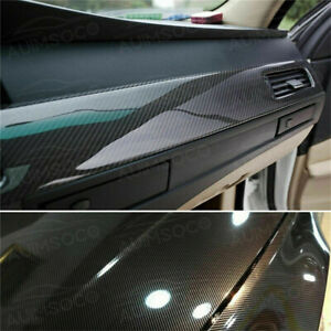 Car Sticker 7D Carbon Fiber Vinyl Foil Film Decal Black Waterproof Auto Parts (For: 2009 Mazda 6)