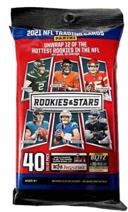 2021 NFL Football Panini Rookies & Stars 40 Card SEALED Cello Fat Pack
