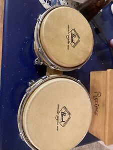 Pearl Percussion Primero Pro Hand Bongos Bongo Set With Case - Professional
