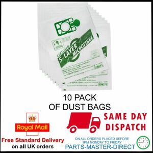 FITS ALL NUMATIC HENRY HVR200 & HETTY VACUUM CLEANER CLOTH DUST BAGS 10 PACK