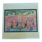 Tile Trivit Apple Orchard Trees By Mitchell Colorful Yellow & Reds Nice Gloss