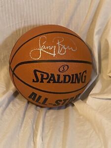 Larry Bird Boston Celtics Autographed Spalding Basketball JSA and Bird COA