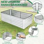 New Listing8x4x2ft Raised Garden Bed Kit Galvanized Steel Planter Box for Outdoor Garden #