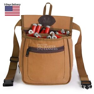 Skeet Trap Shooting Ammo Case Shotgun Shell Bag Canvas Ammo Bag Cartridges Pouch