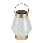Home and Garden 30673 Solar Boaters Lantern Oval, Handblown Glass with Solar ...