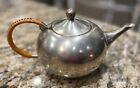 Mid Century Royal Holland Pewter Tea Pot, Wrapped Handle, Daalderop KMD