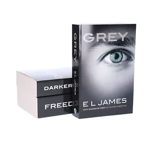 Fifty 50 Shades of Grey, Darker & Freed Trilogy 3 Books By E L James- Fiction-PB