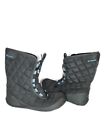 Columbia Womens 10 Winter Boots 200 Grams Quilted Gray Omni-Tech Waterproof Snow