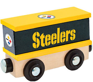 MasterPieces - Pittsburgh Steelers - NFL Wood Toy Train Box Car