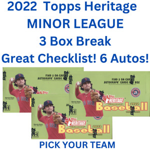 New ListingChicago Cubs 2022 MiLB Baseball Heritage Hobby 1/4 Case 3 Box Break #122