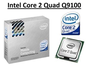 Intel Core 2 Quad Q9100 SLB5G Quad Core Processor 2.267 GHz, Socket P, 45W CPU