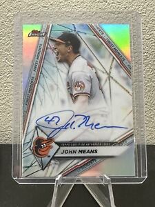 2022 Topps Finest John Means Finest Moments Auto Refractor