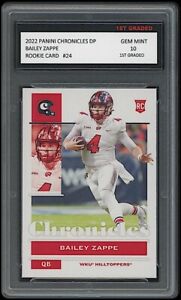 BAILEY ZAPPE 2022 PANINI CHRONICLES DRAFT PICKS 1ST GRADED 10 ROOKIE CARD RC #24