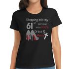 Stepping Into My 61st Birthday With God's Grace And Mercy T-Shirt Womens Tee Top